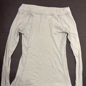 Matilda Jane Women’s Size L Blue Off-Shoulder Long Sleeve Soft Top